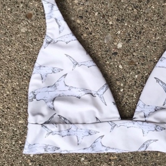 Boys + Arrows Other - Boys + Arrows Fish Outta Water Shark Bikini Top